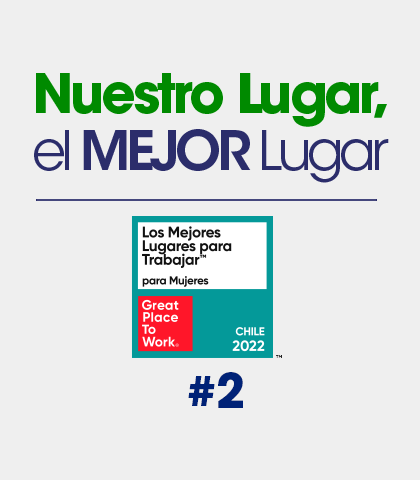 2° lugar en Los mejores lugares para trabajar para mujeres
